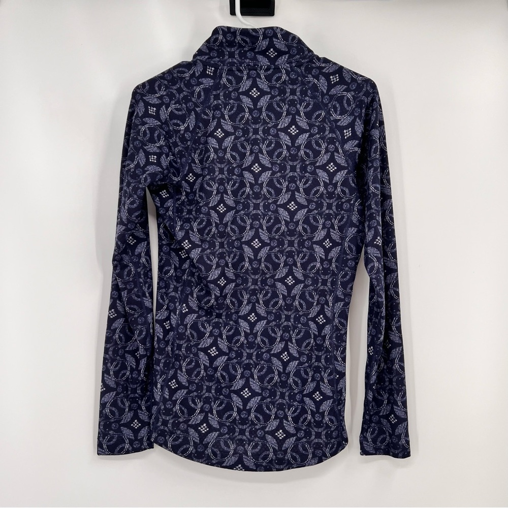 Patagonia Fleece Womens Small  Blue Quarter Zip Capilene Base layer  Outdoors - Picture 2 of 8